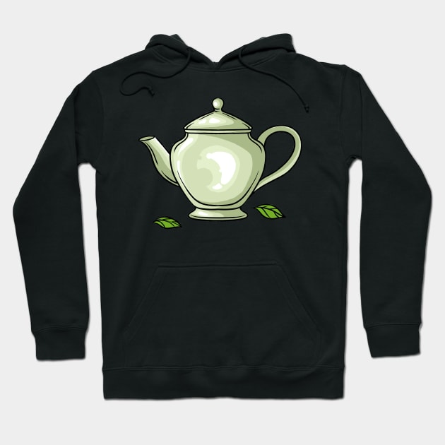 Tea Lover Teapot Hoodie by fromherotozero